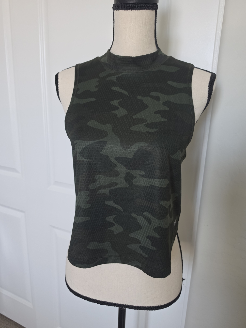 DSG Dark Olive & Forest Green Camo Mock Neck Tank
